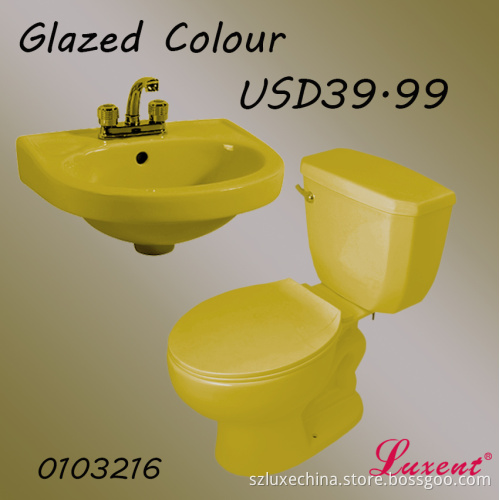 Hote Sale ceramic siphonic 2 piece bathroom toilet wc toilet bowl water closet for latin american
